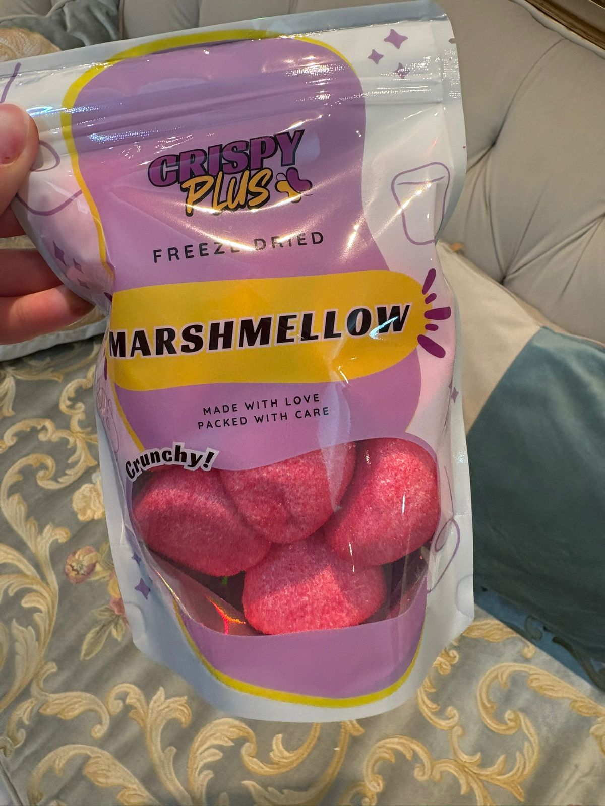 مارشميلو جوز الهند المجفف بالتجميد - مقرمش بالإضافة إلى الحلويات