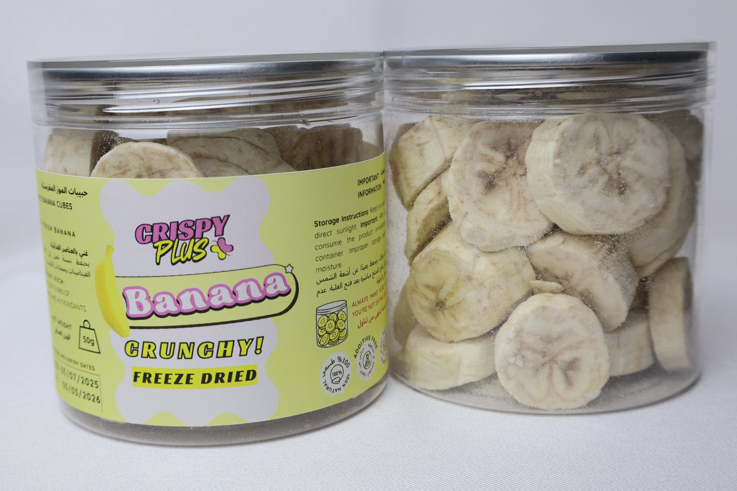 FREEZE DRIED BANANA - CRISPY PLUS SWEETS