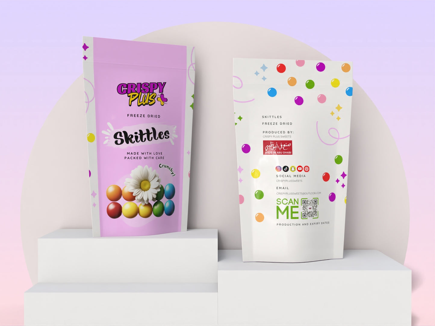 FREEZE DRIED SKITTLES - CRISPY PLUS SWEETS